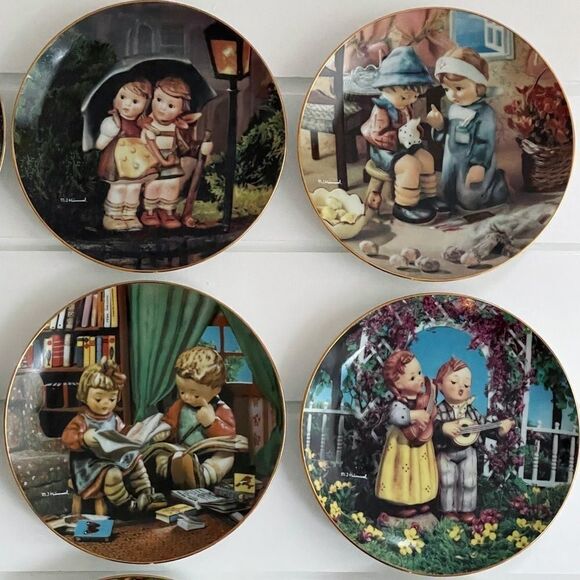 M.J. Hummel Lot of 9 Little Companions Danbury Mint Collectors Plates - Picture 5 of 10